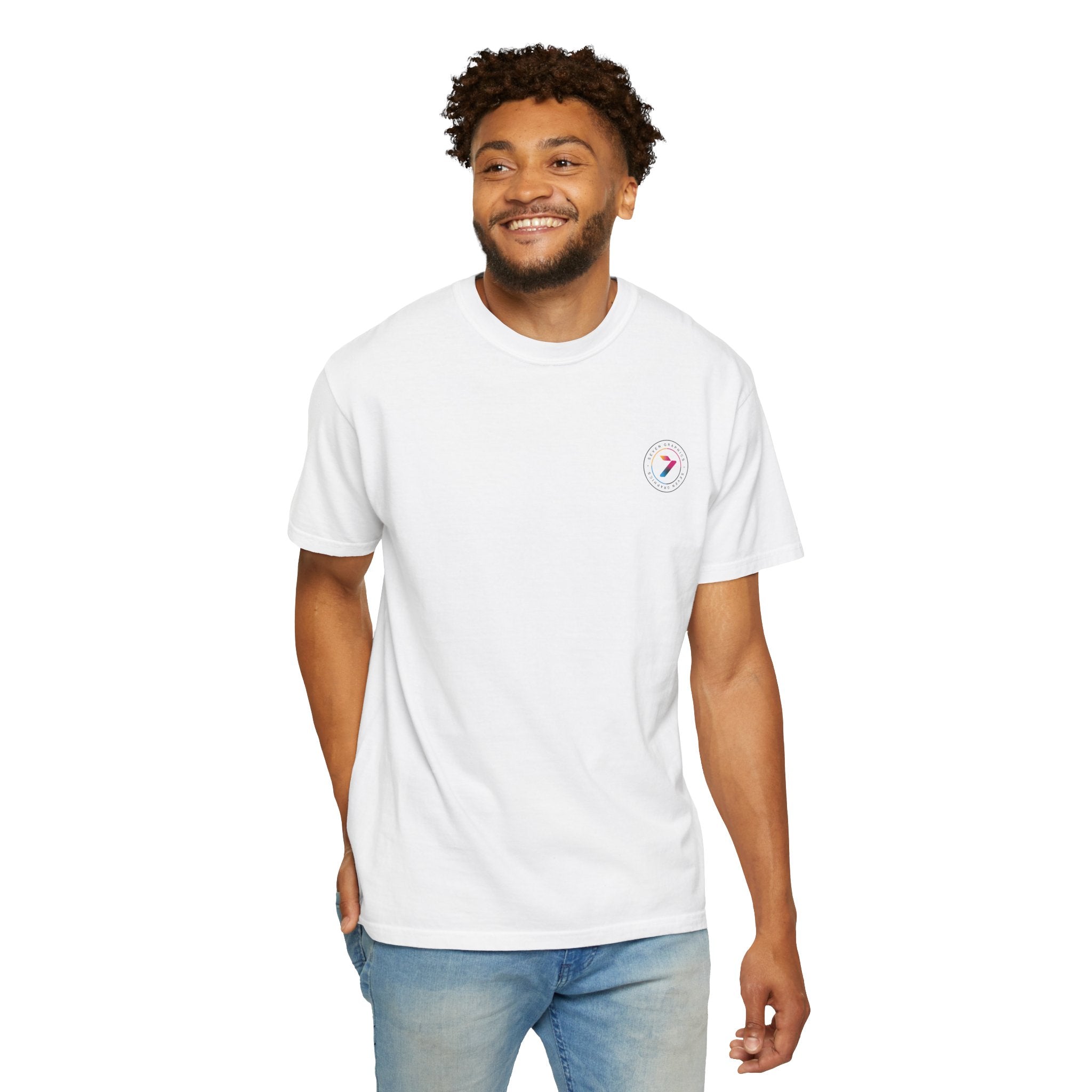 Unisex Garment-Dyed T-Shirt –Left Front Logo