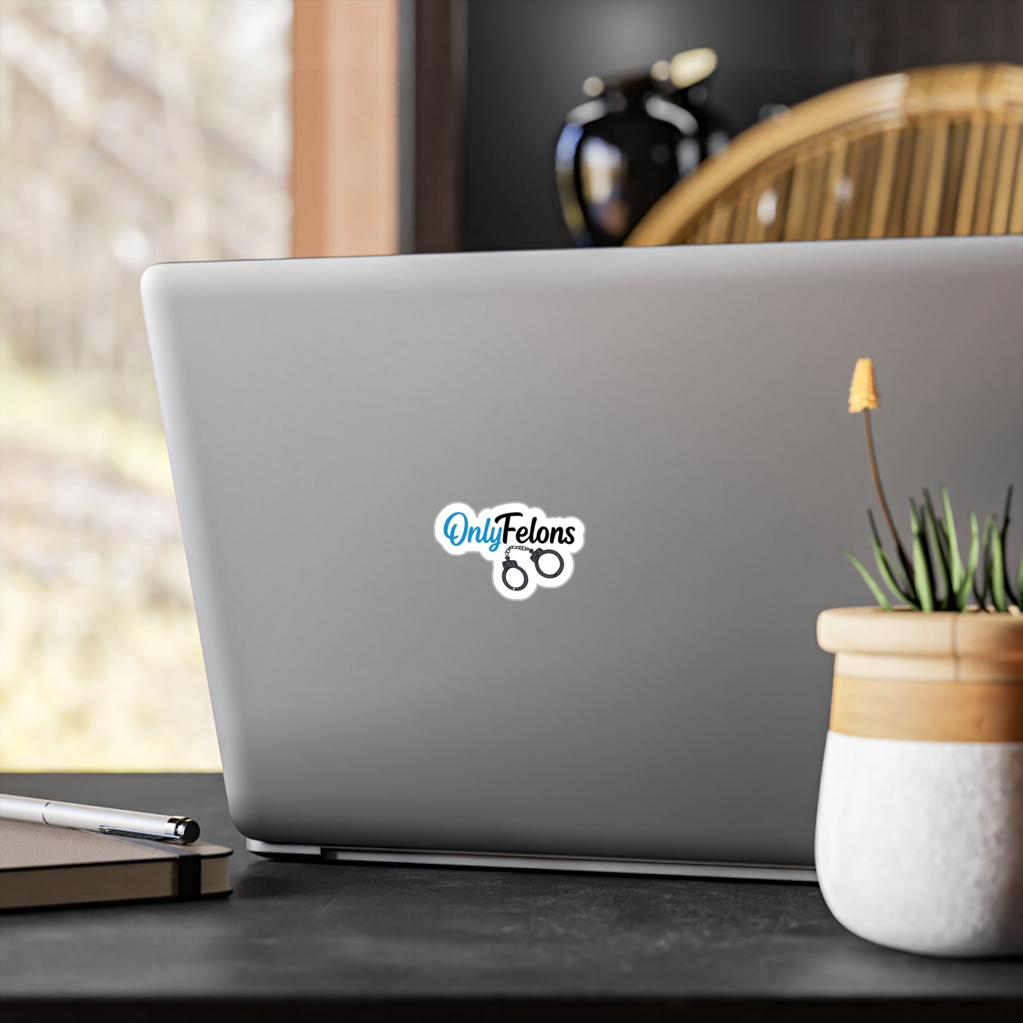 Handcuffs Vinyl Sticker — Kiss-Cut Decal