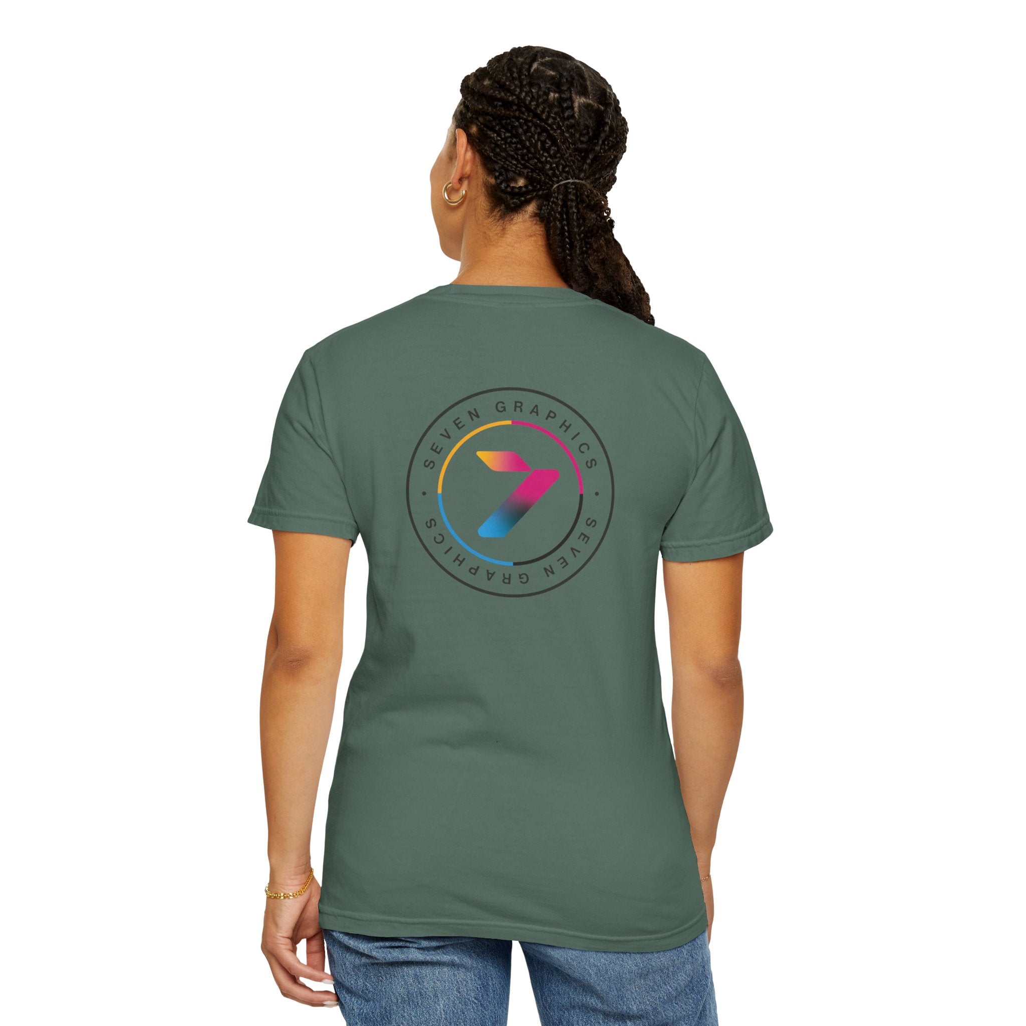 Unisex Garment-Dyed T-Shirt –Left Front Logo