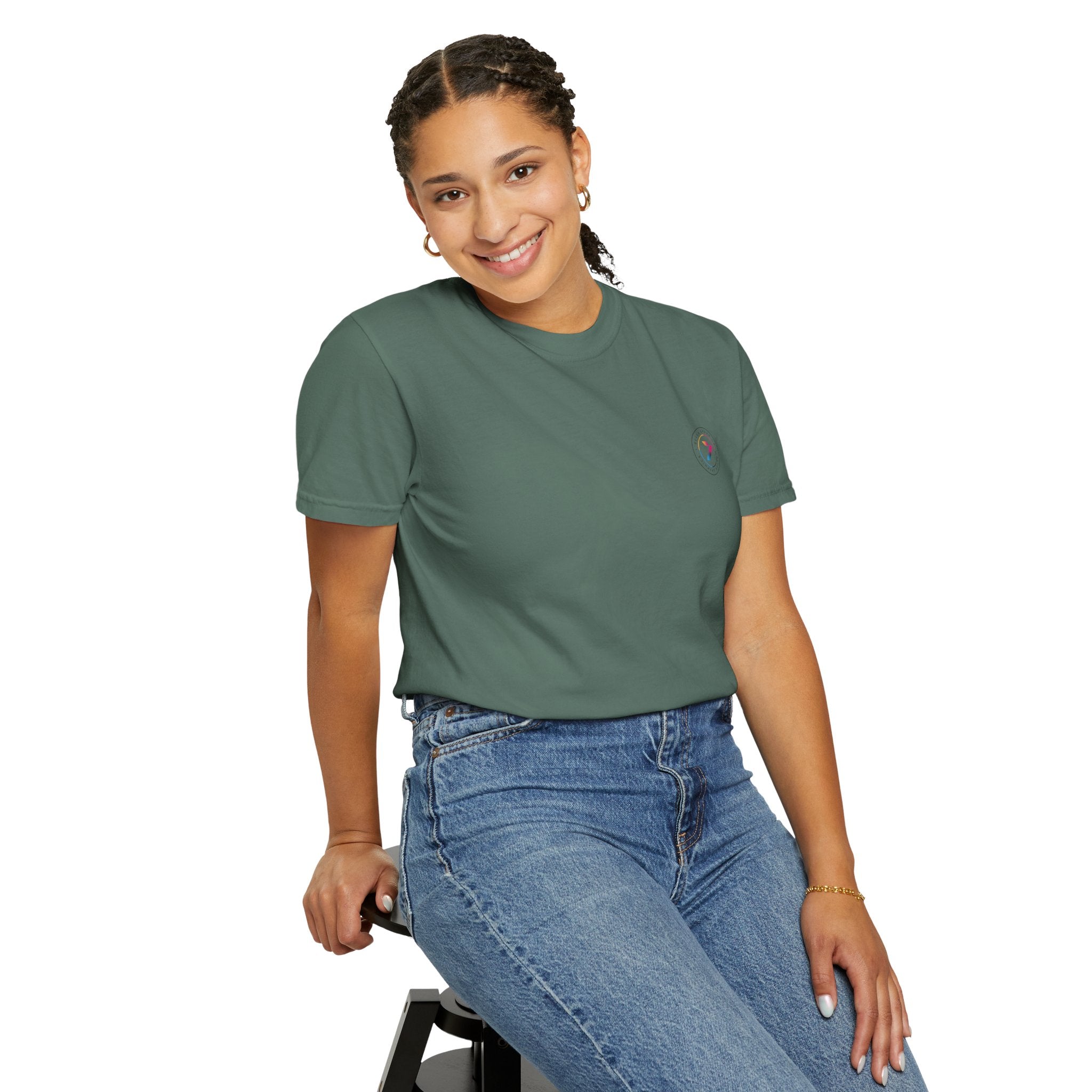 Unisex Garment-Dyed T-Shirt –Left Front Logo