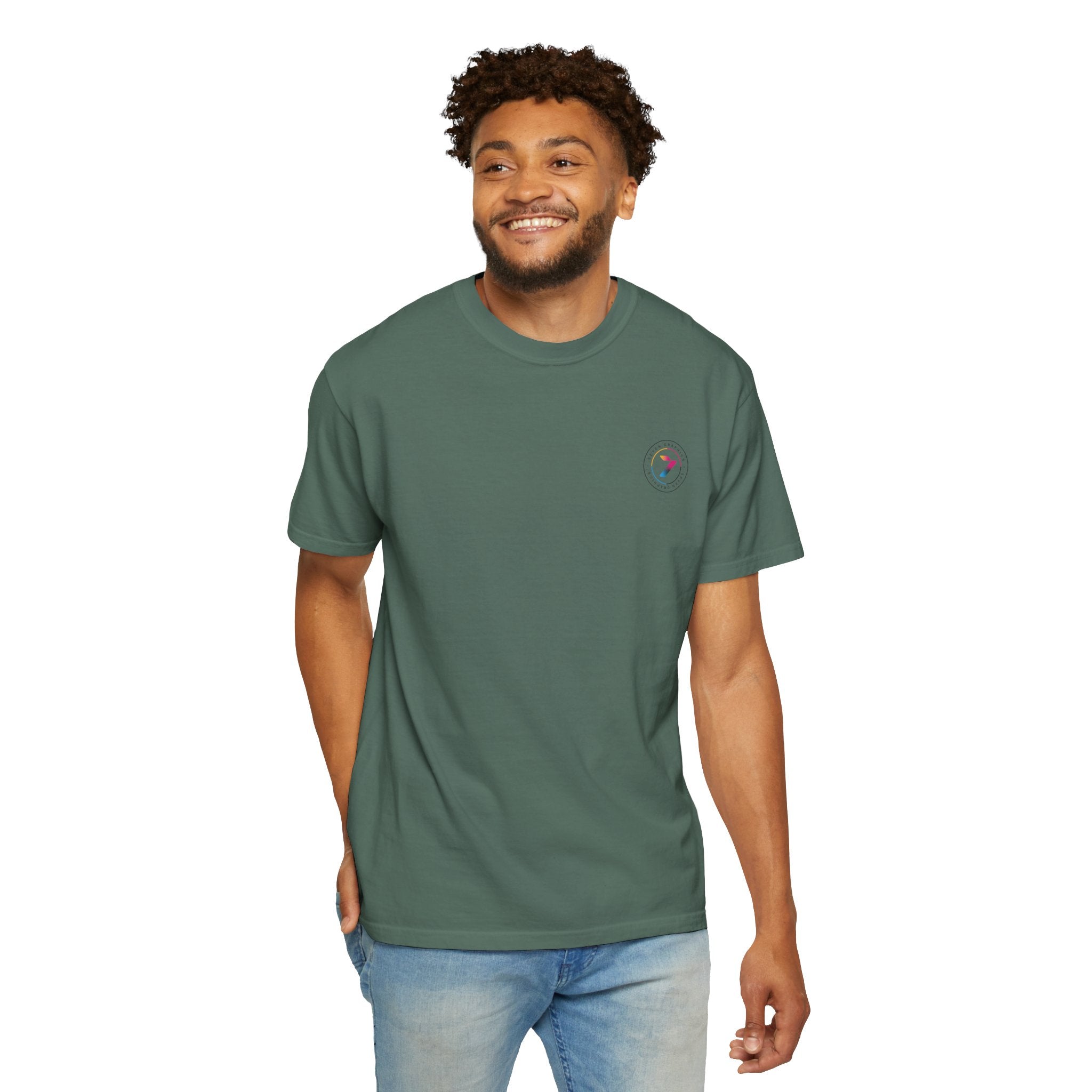 Unisex Garment-Dyed T-Shirt –Left Front Logo