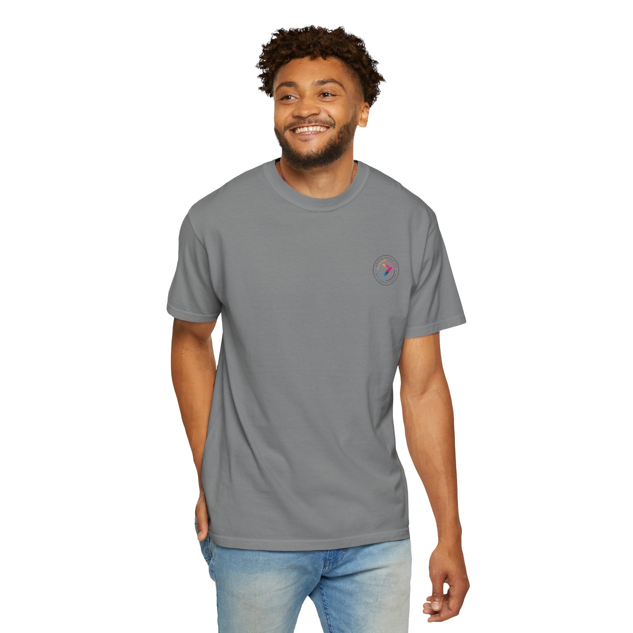 Unisex Garment-Dyed T-Shirt –Left Front Logo